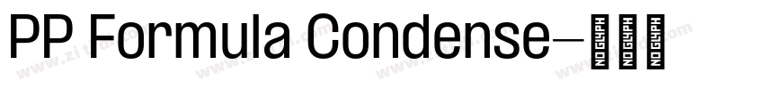 PP Formula Condense字体转换